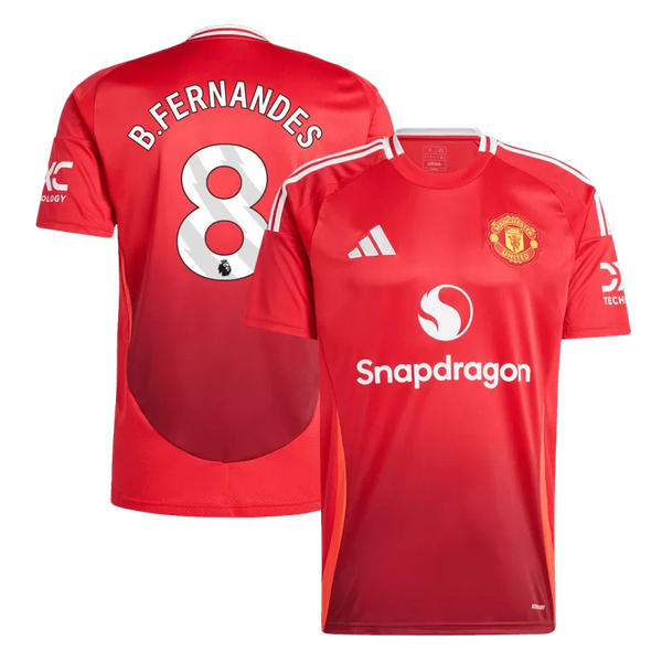 B.FERNANDES #8 Manchester United Home Soccer Jersey 2024/25