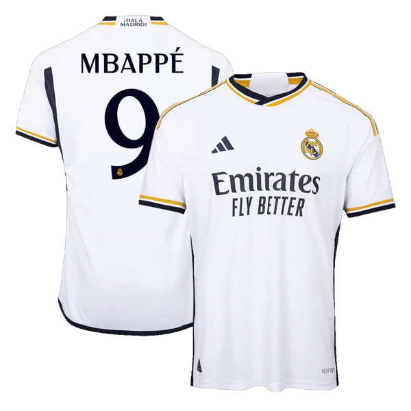 MBAPPÉ #9 Real Madrid Home Authentic Soccer Jersey 2023/24