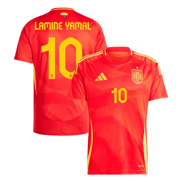 LAMINE YAMAL #10 Spain Home Soccer Jersey EURO 2024