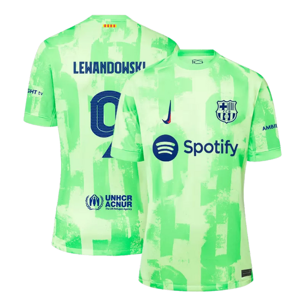 LEWANDOWSKI #9 Barcelona Third Away Soccer Jersey 2024/25 - UCL