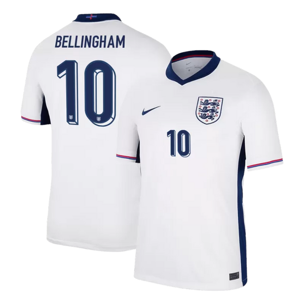 BELLINGHAM #10 England Home Soccer Jersey EURO 2024