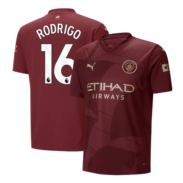 RODRIGO #16 Manchester City Third Away Soccer Jersey 2024/25