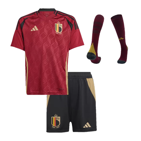 Belgium Home Kids Soccer Jerseys Full Kit EURO 2024