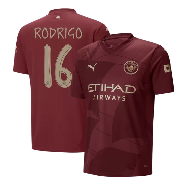 RODRIGO #16 Manchester City Third Away Soccer Jersey 2024/25 - UCL