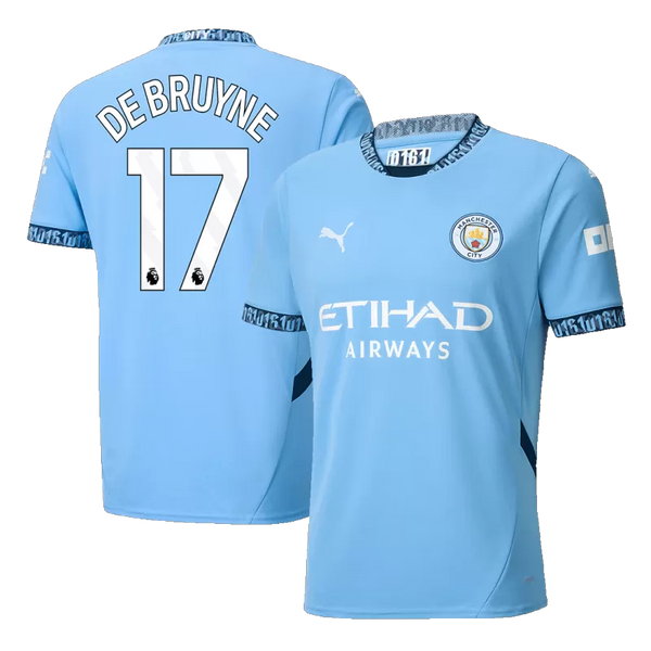 DE BRUYNE #17 Manchester City Home Soccer Jersey 2024/25