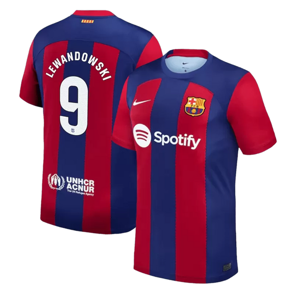 LEWANDOWSKI #9 Barcelona Home Jersey 2023/24