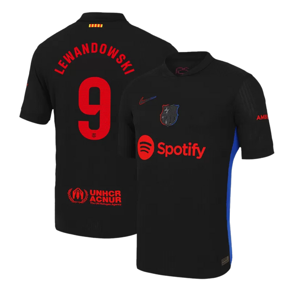 LEWANDOWSKI #9 Barcelona Away Authentic Soccer Jersey 2024/25