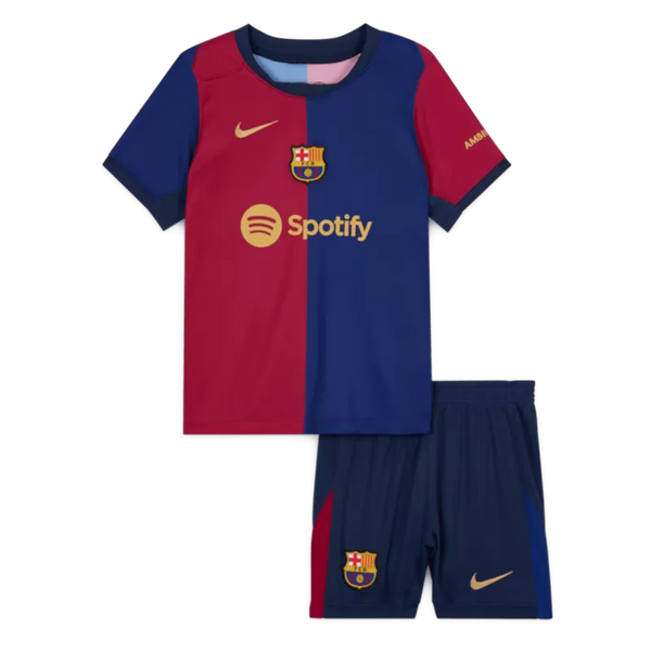 Barcelona Home Kids Soccer Jerseys Kit 2024/25