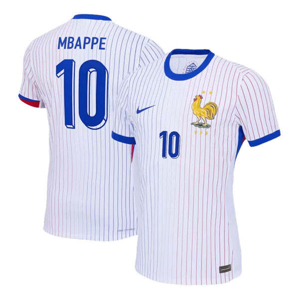 MBAPPE #10 France Away Authentic Soccer Jersey EURO 2024