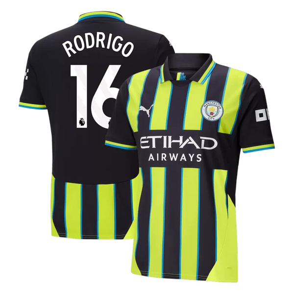 RODRIGO #16 Manchester City Away Soccer Jersey 2024/25